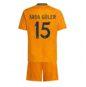 Real Madrid Arda Guler #15 Replika Bortatröja Barn 2024-25 Kortärmad (+ byxor)