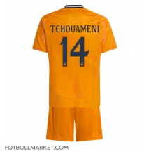 Real Madrid Aurelien Tchouameni #14 Replika Bortatröja Barn 2024-25 Kortärmad (+ byxor)