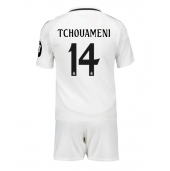 Real Madrid Aurelien Tchouameni #14 Replika Hemmatröja Barn 2024-25 Kortärmad (+ byxor)