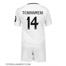 Real Madrid Aurelien Tchouameni #14 Replika Hemmatröja Barn 2024-25 Kortärmad (+ byxor)