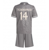 Real Madrid Aurelien Tchouameni #14 Replika Tredjetröja Barn 2024-25 Kortärmad (+ byxor)