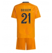 Real Madrid Brahim Diaz #21 Replika Bortatröja Barn 2024-25 Kortärmad (+ byxor)