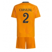 Real Madrid Daniel Carvajal #2 Replika Bortatröja Barn 2024-25 Kortärmad (+ byxor)