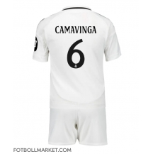 Real Madrid Eduardo Camavinga #6 Replika Hemmatröja Barn 2024-25 Kortärmad (+ byxor)