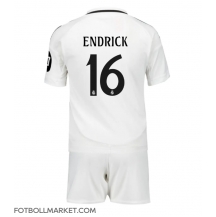 Real Madrid Endrick #16 Replika Hemmatröja Barn 2024-25 Kortärmad (+ byxor)