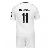 Real Madrid Rodrygo Goes #11 Replika Hemmatröja Barn 2024-25 Kortärmad (+ byxor)