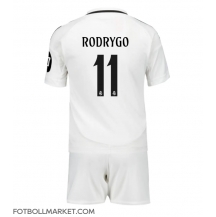 Real Madrid Rodrygo Goes #11 Replika Hemmatröja Barn 2024-25 Kortärmad (+ byxor)