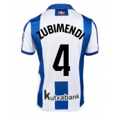 Real Sociedad Martin Zubimendi #4 Replika Hemmatröja 2024-25 Kortärmad