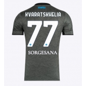 SSC Napoli Khvicha Kvaratskhelia #77 Replika Tredjetröja 2024-25 Kortärmad