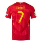 Spanien Alvaro Morata #7 Replika Hemmatröja EM 2024 Kortärmad