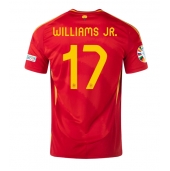 Spanien Nico Williams #17 Replika Hemmatröja EM 2024 Kortärmad