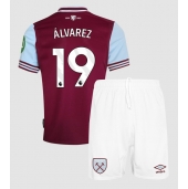 West Ham United Edson Alvarez #19 Replika Hemmatröja Barn 2024-25 Kortärmad (+ byxor)