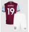 West Ham United Edson Alvarez #19 Replika Hemmatröja Barn 2024-25 Kortärmad (+ byxor)