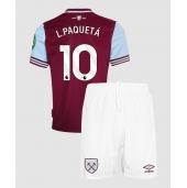 West Ham United Lucas Paqueta #10 Replika Hemmatröja Barn 2024-25 Kortärmad (+ byxor)