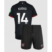 West Ham United Mohammed Kudus #14 Replika Bortatröja Barn 2024-25 Kortärmad (+ byxor)